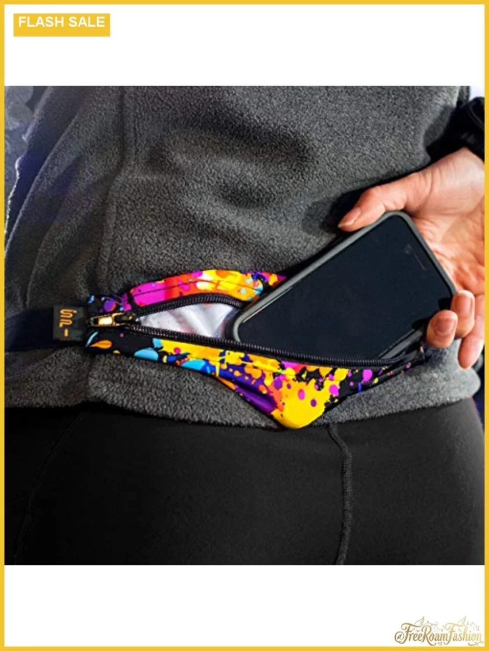 SPIbelt Running Belt Expandable No-Bounce Phone Holder Waist Pack